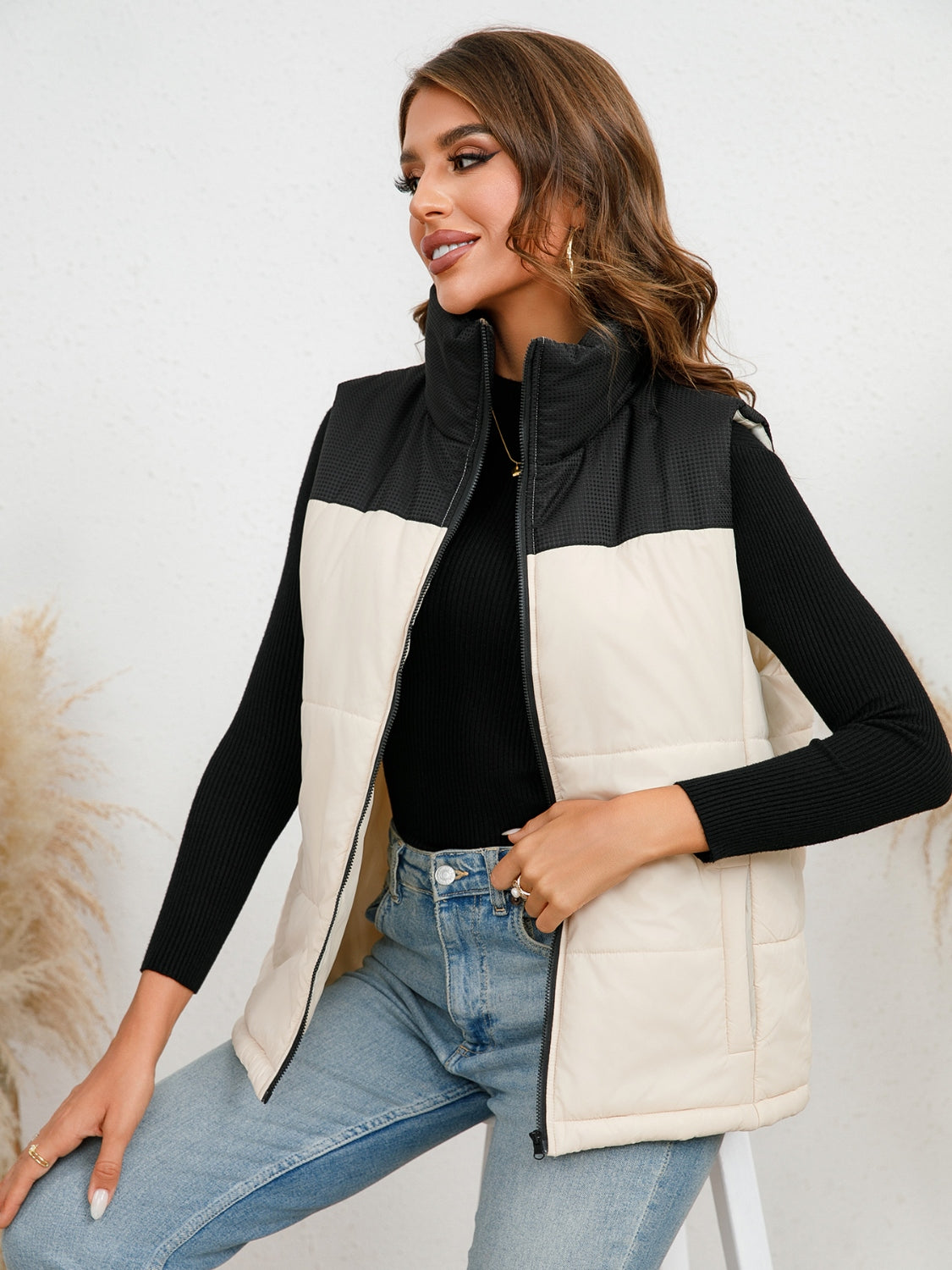 Winters Two-Tone Puffer Vest