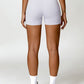 Twisted High Waist Active Shorts with Pockets