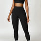 Ruched Halter Neck Bra and Pocketed Leggings Active Set