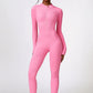 Half Zip Long Sleeve Active Jumpsuit