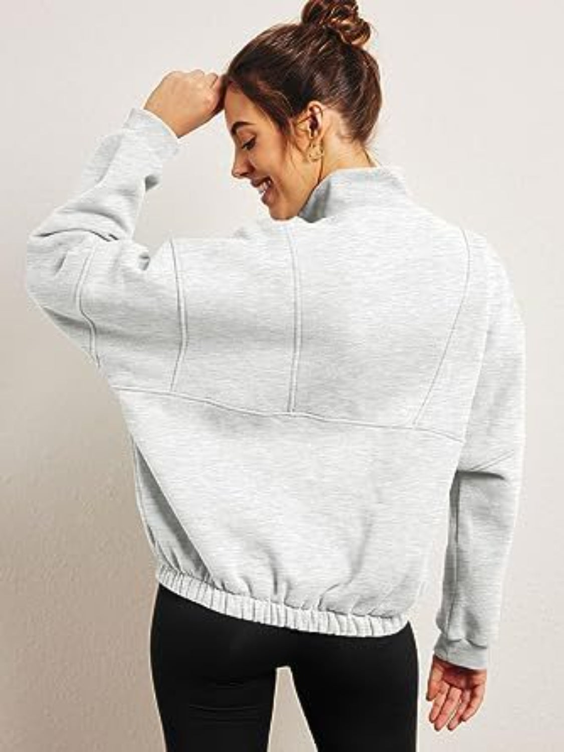 Half-Zip Long Sleeve Sweatshirt