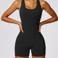 Racerback Cutout Active Romper