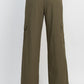 Essence Wide Leg Cargo Pant - Olive