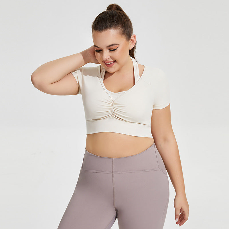 Plus Size Halter Yoga Top