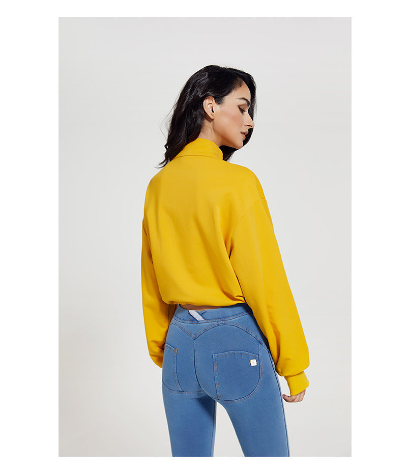 Flex and Flow Zippered Pullover - Turmeric