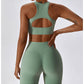 Fits Like A Glove  Sports Bra- Basil Green