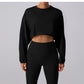 Horizon Crop Round Neck Sweatshirt