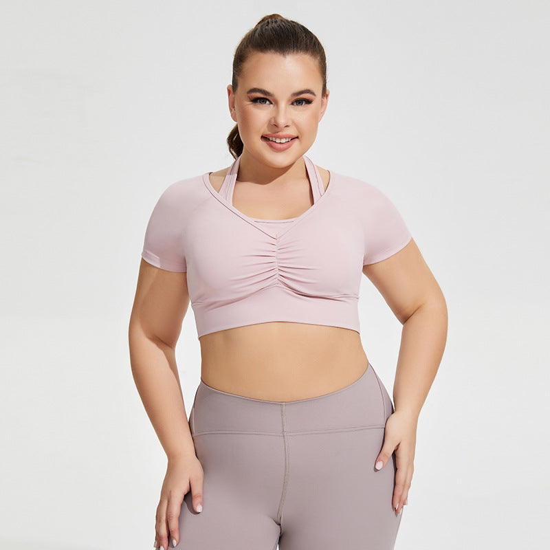 Plus Size Halter Yoga Top