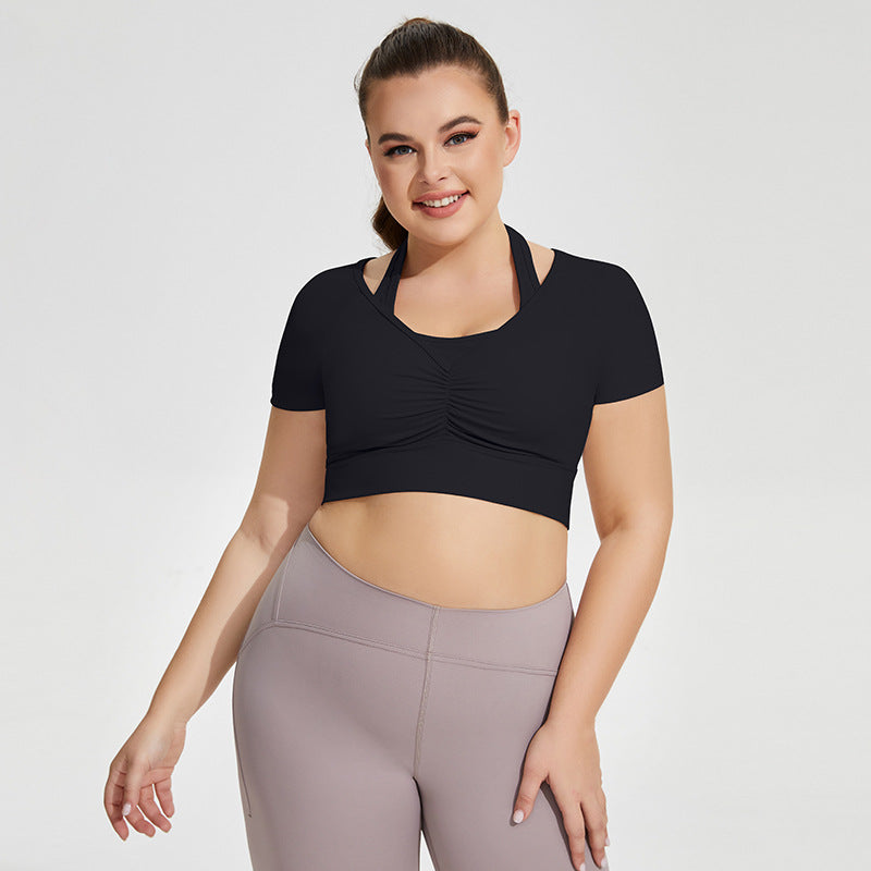 Plus Size Halter Yoga Top