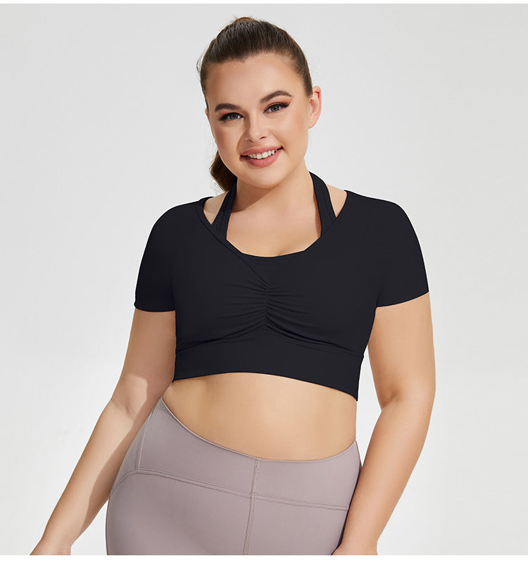 Plus Size Halter Yoga Top