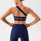 Asymmetrical Such A Shock Ribbed Sports Top