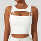 High Impact Openwork Gym  Crop Top