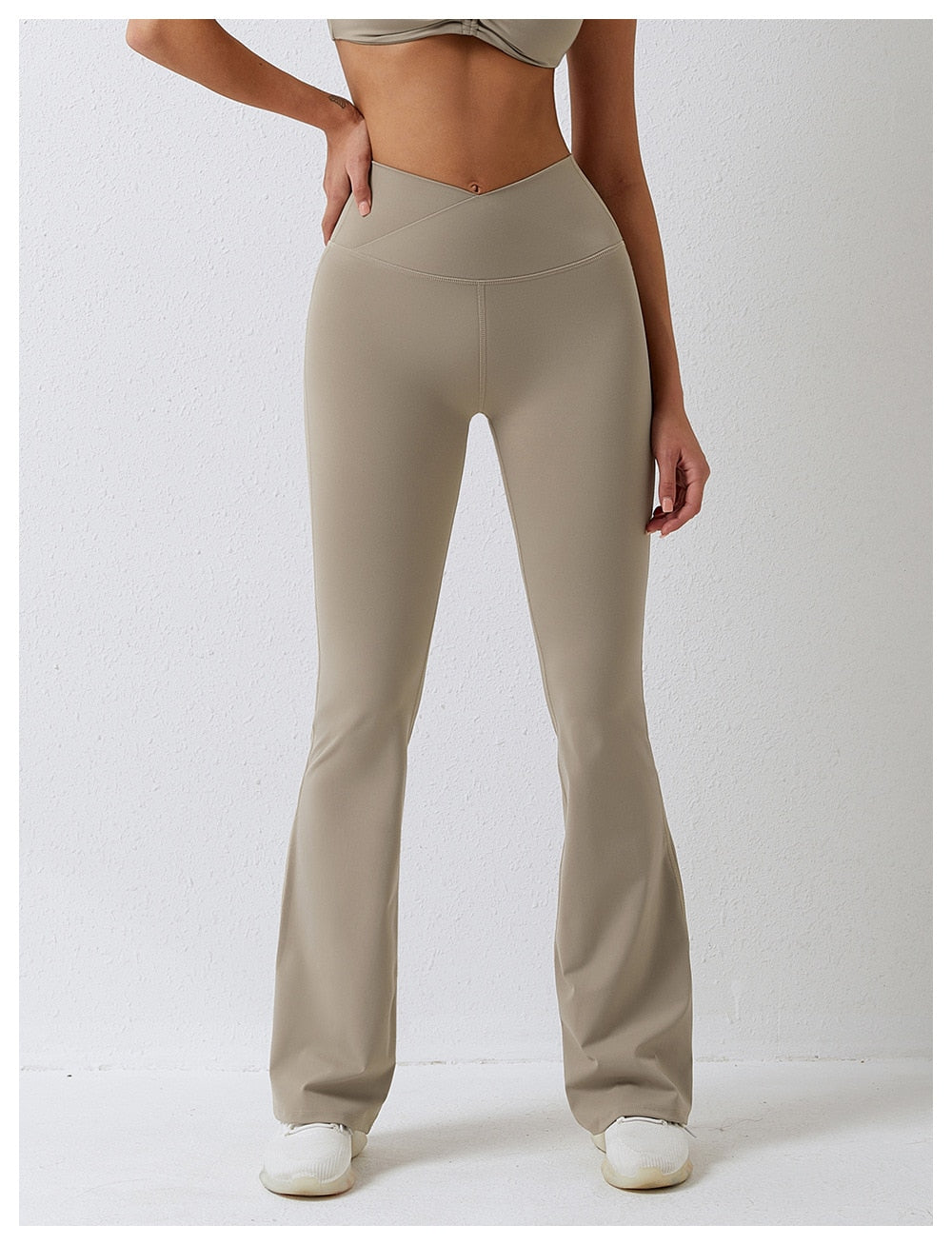 Novu Vibe Slim Flare Pant - Sand Tan