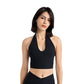 Let Them Look Deep V-Neck Gym Crop