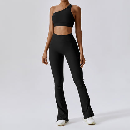 Cross Bodty Flare Leggings  2PCS Tracksuit