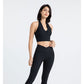 Let Them Look Deep V-Neck Gym Crop