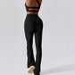 Cross Bodty Flare Leggings  2PCS Tracksuit