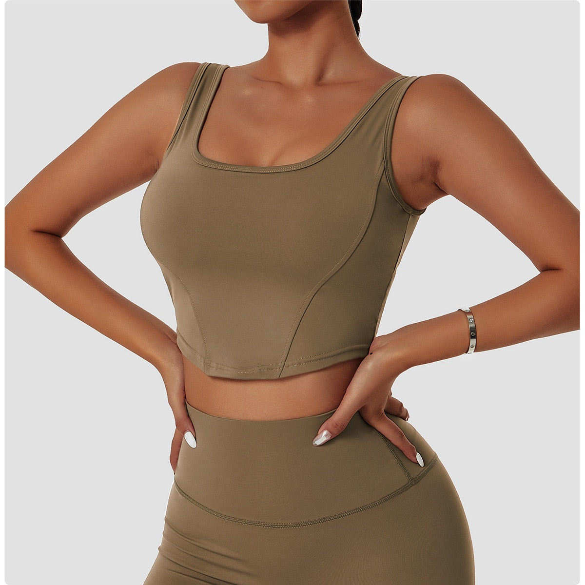 NovuAthletica Re-envisioned Hemmed Crop Top