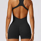 Racerback Cutout Active Romper