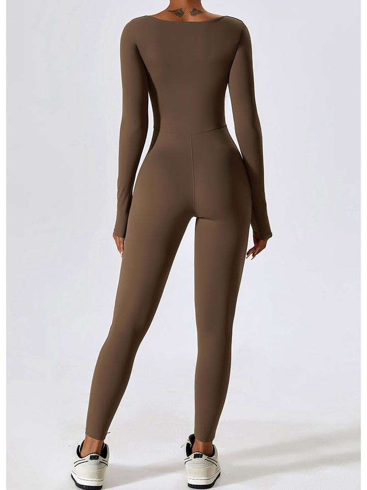 Athena Square-Neck Fitness Bodysuit