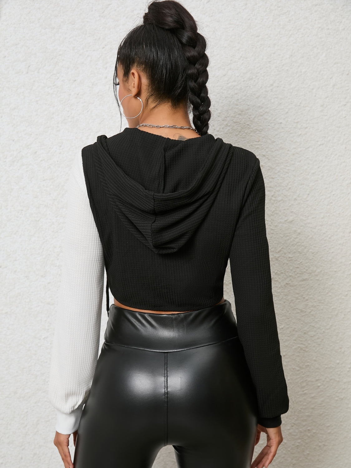 Frontrunner Asymmetry Hoodie Crop