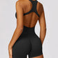 Racerback Cutout Active Romper