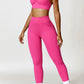 Ruched Halter Neck Bra and Pocketed Leggings Active Set