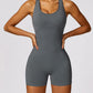 Racerback Cutout Active Romper