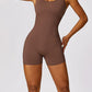 Racerback Cutout Active Romper