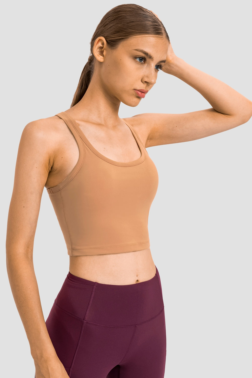 The Sky's The Limit Racer Back Top - Blush Pink