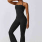 Halter Neck Flare Sport Jumpsuit