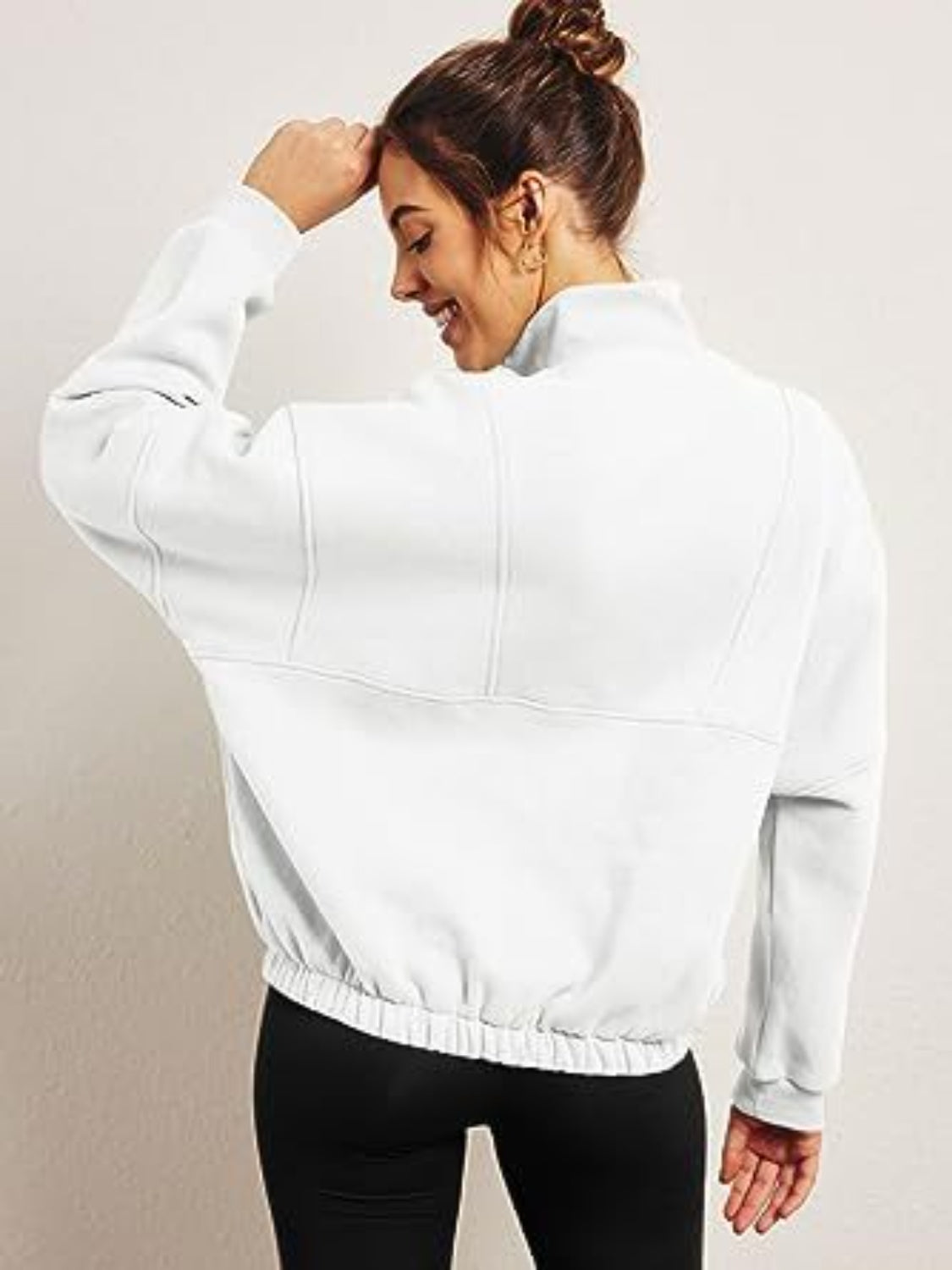 Half-Zip Long Sleeve Sweatshirt