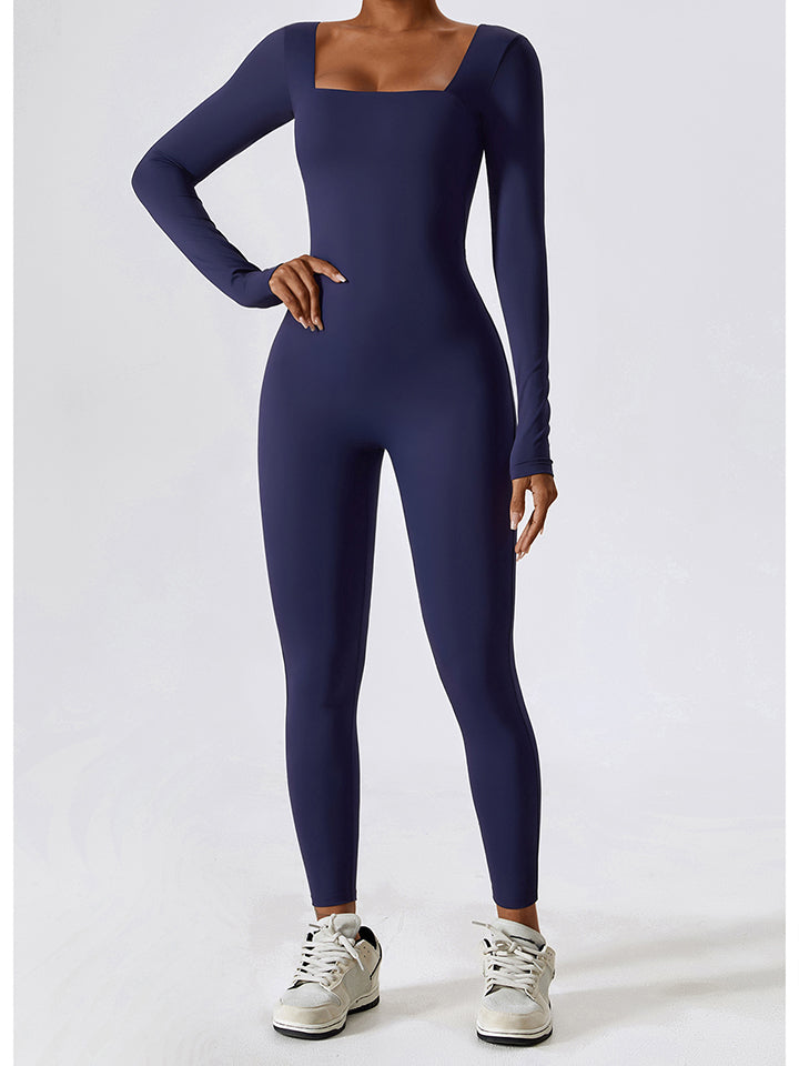 Athena Square-Neck Fitness Bodysuit