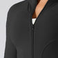 Zip Up Mock Neck Active Outerwear