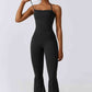 Halter Neck Flare Sport Jumpsuit