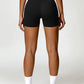 Twisted High Waist Active Shorts with Pockets