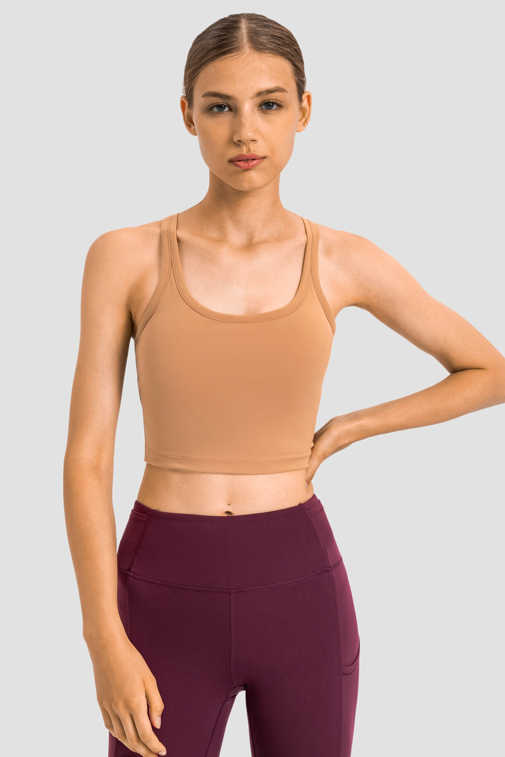 The Sky's The Limit Racer Back Top - Blush Pink