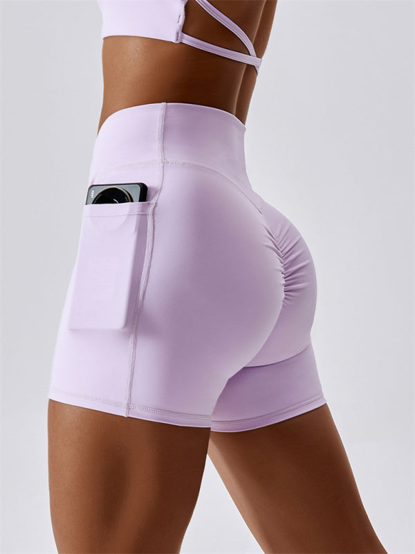 Naked Crossover Waist  Shorts With Pockets